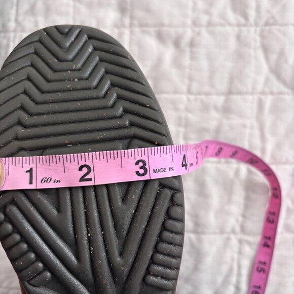 UGG Kesey Womens 9 Brown Leather Shearling Boots Lace Up Zip - Picture 14 of 15